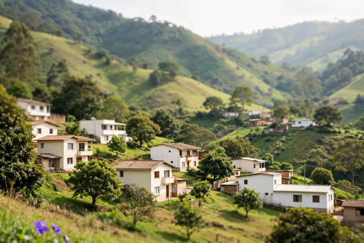 Green hills of the Aburrá Valley